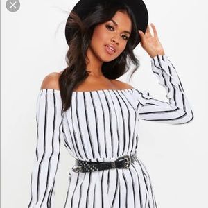 Stripped playsuit romper